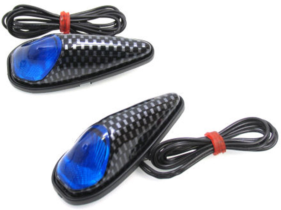Edge LED LED SET PLAK LAMP Modrý dům uhlík