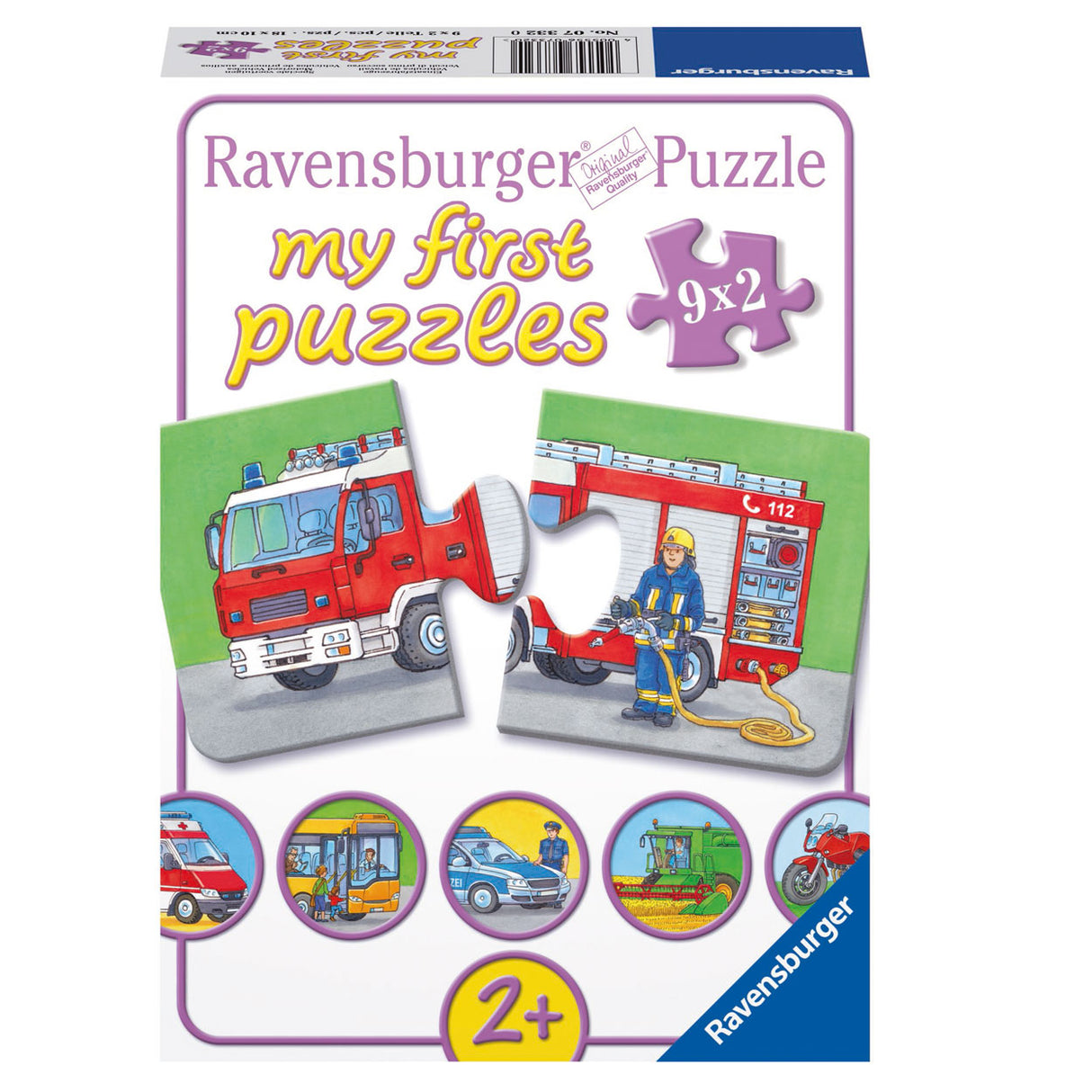 RAVENSBURGER - Układanie pojazdów specjalnych 9x2st.