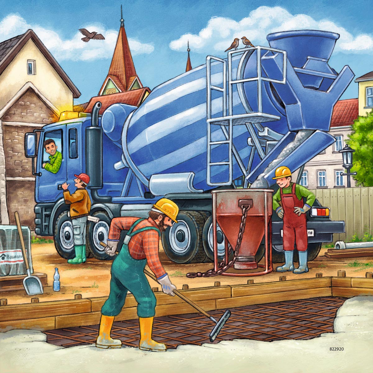 Ravensburger - grouss Bauplater 3x49st.