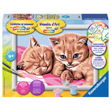 Peinture de Ravensburger par nombre d'amis câlins
