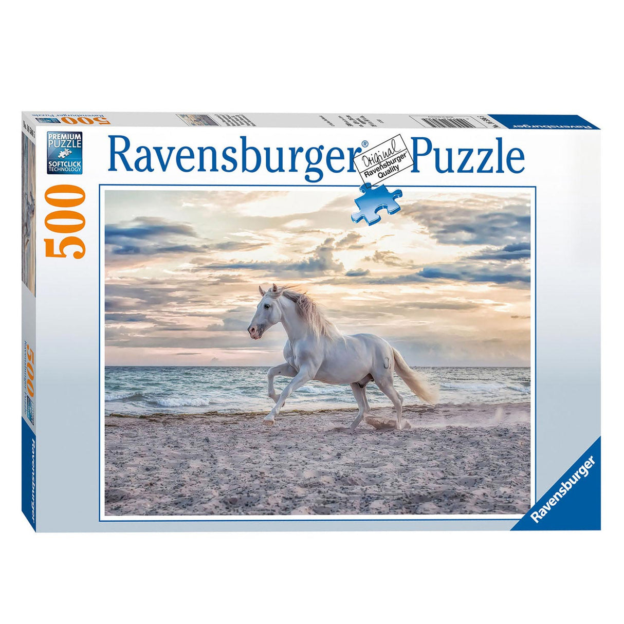 Il cavallo di Ravensburger sulle gambe della spiaggia enigma il 500 °.