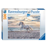 Il cavallo di Ravensburger sulle gambe della spiaggia enigma il 500 °.