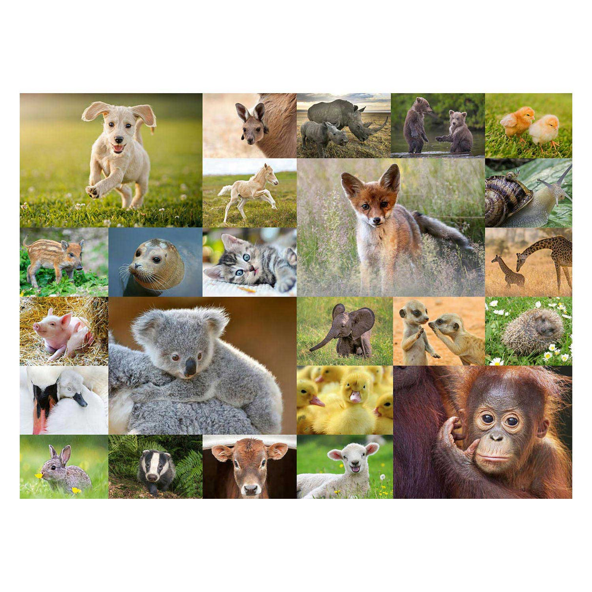 Ravensburger puzzzle léif Puppelchen Déieren, 200st. Xxl