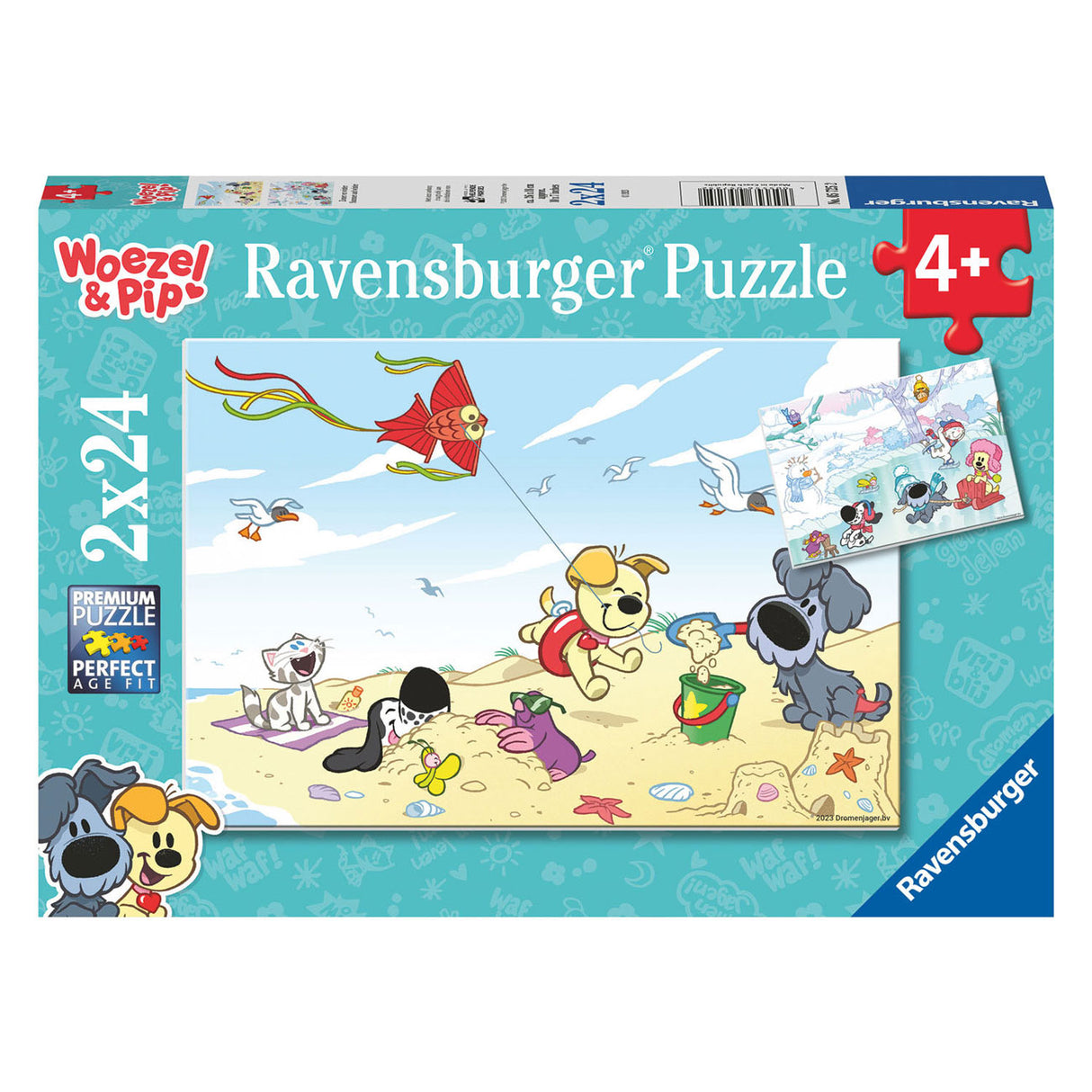 Ravensburger - Woezel Pip Summer and Winter Few Puzzle 2x24 kusů