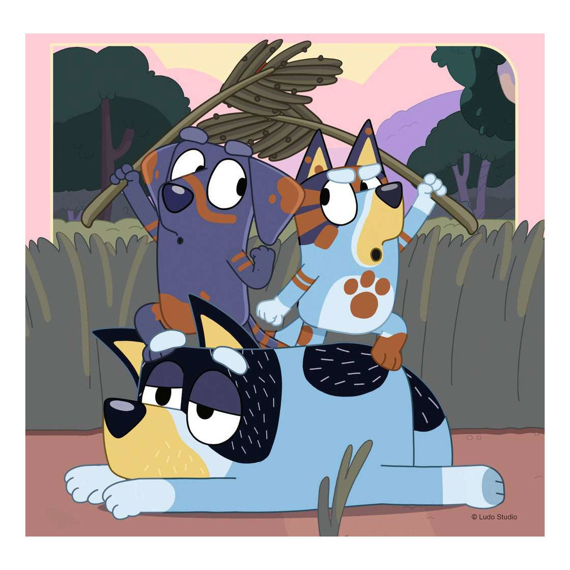 Ravensburger - The Adventures of Bluey Leg Puzzle 3x49st.