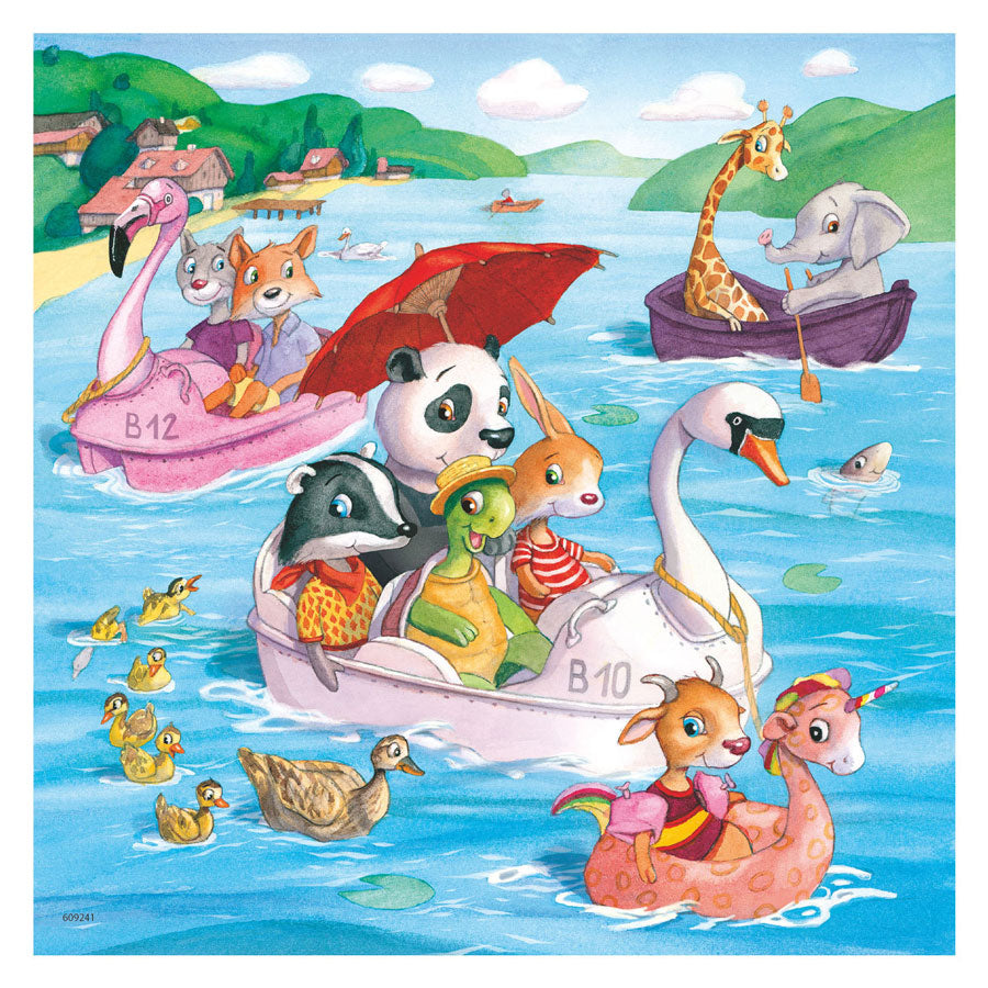 Ravensburger - pojazdy wodne grają puzzle 3x49st.