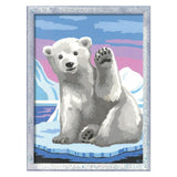 Ravensburger Creart Painting at number - Great Pool Bear