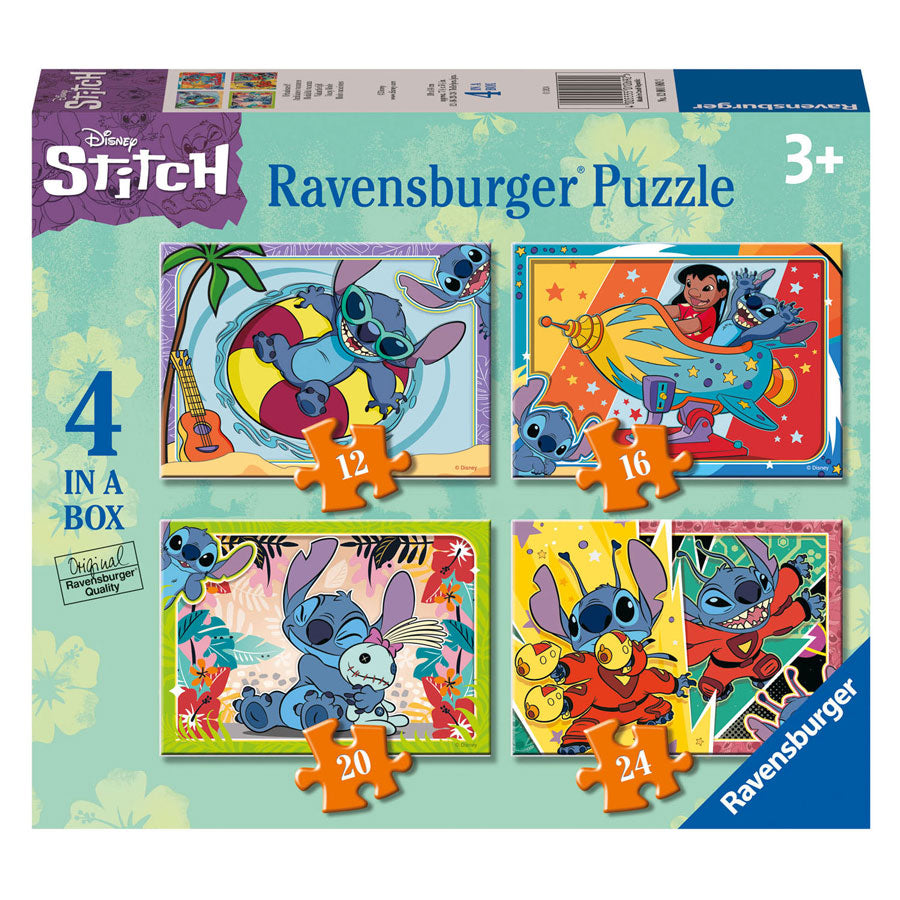 Ravensburger Jigsaw Puzzle Disney Stitch, 4in1