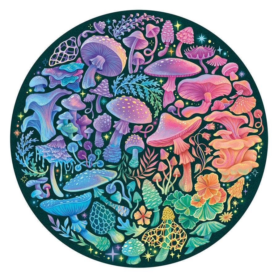 Ravensburger jigsaw puzzle circle or color mushrooms, 500st.