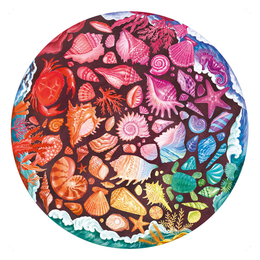 Ravensburger jigsaw puzzle circle or color shells, 500st.