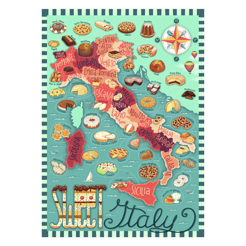 Ravensburger Jigsaw Folder puzzli Włoch Sweet, 1000st.