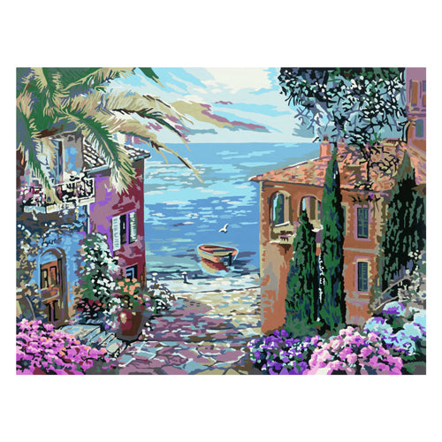 Ravensburger Creart malba podle čísla Středomoří krajina