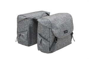 Mondi Joy Double Bicycle Bag - Racktime Snap -it - Water -Polyester-Polyester - 38L - Ivy Walnut