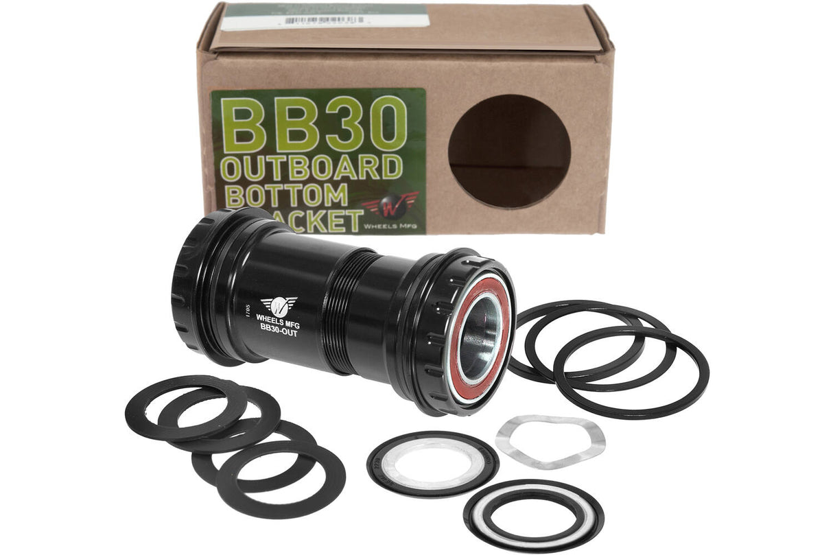 Hjul Produksjonshjul MFG BOTTOM BRACKET BB30 SHIMANO 24MM ACB Svart