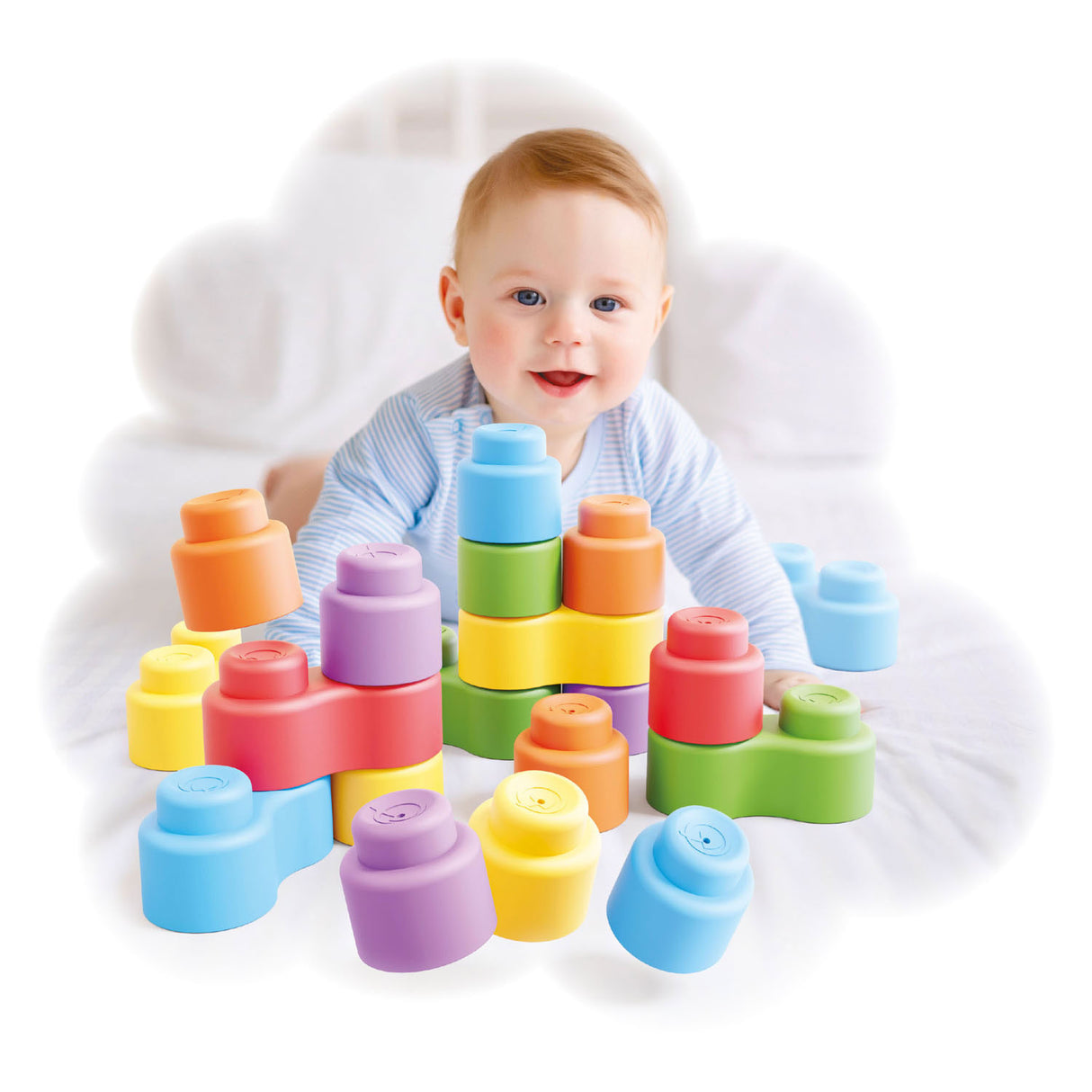 Quercetti Momy Soft Building Blocks, 24dlg.