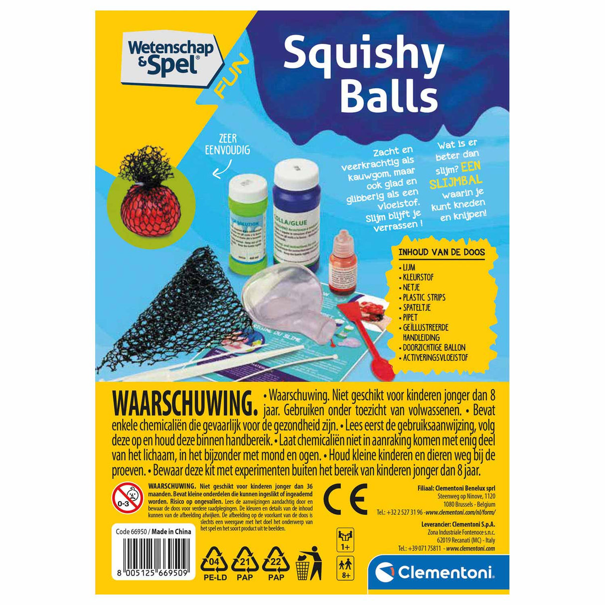 Znanstvena igra Clementi Squishy Bal Make
