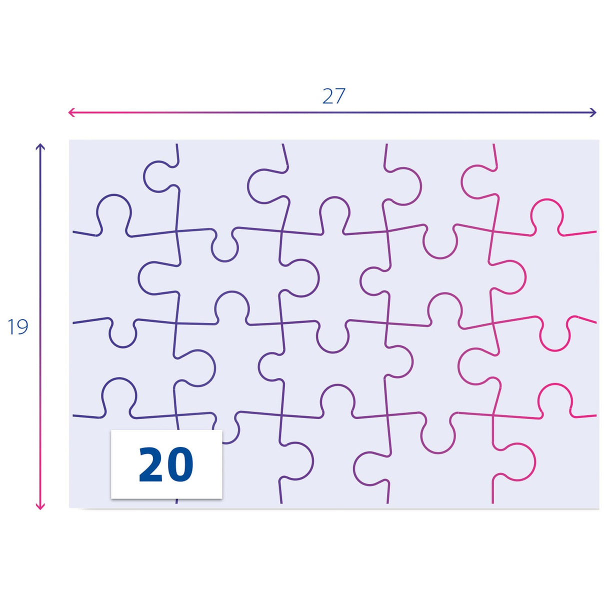 Clemento Puzzle Peppa Pig, 2x20st.