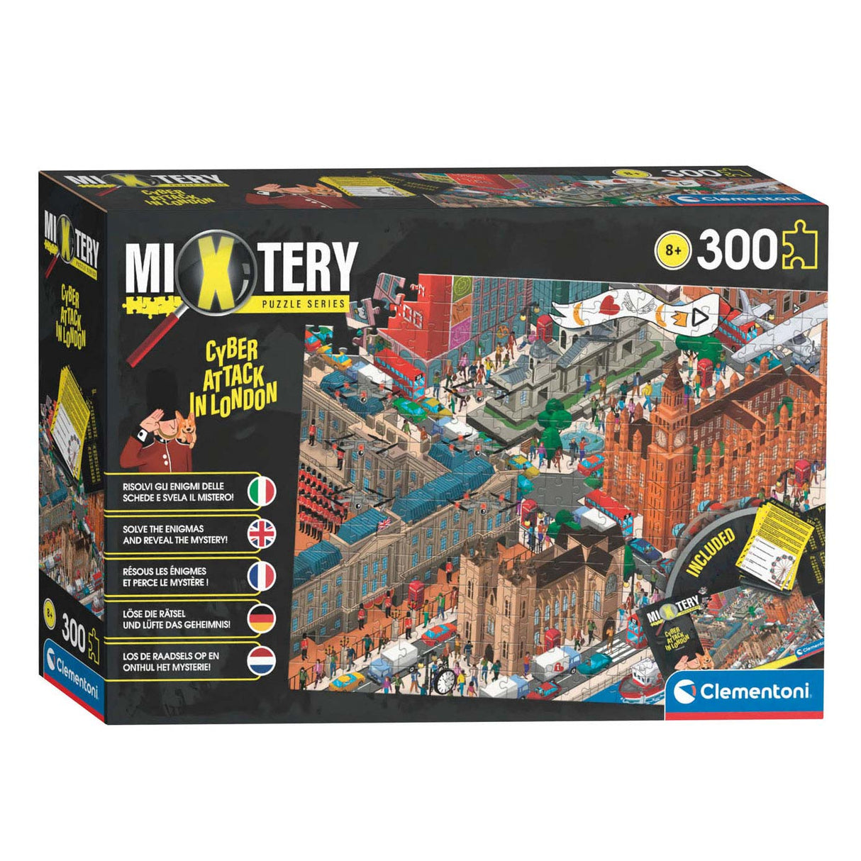Clementoni Mystery Puzzle Hackeři v Londýně, 300..