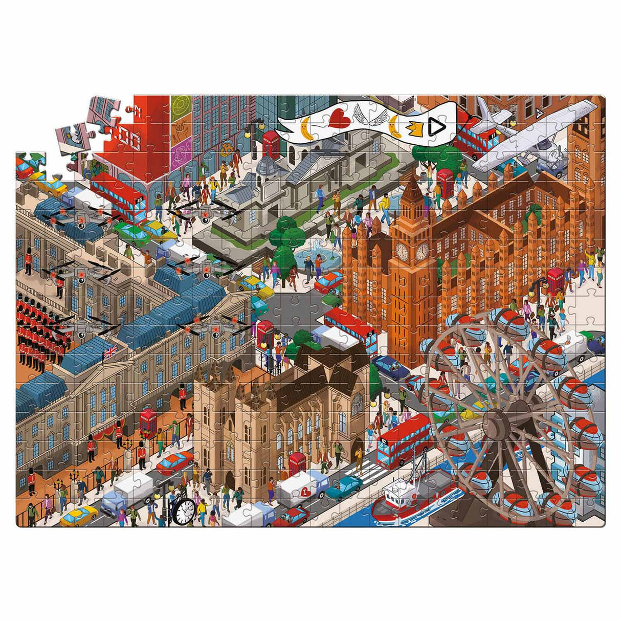 Clementoni Mystery Puzzle Hackeři v Londýně, 300..