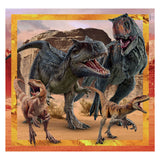 Clementi Jigsaw Puzzle Super Color Square Jurassic World, 3x48st.