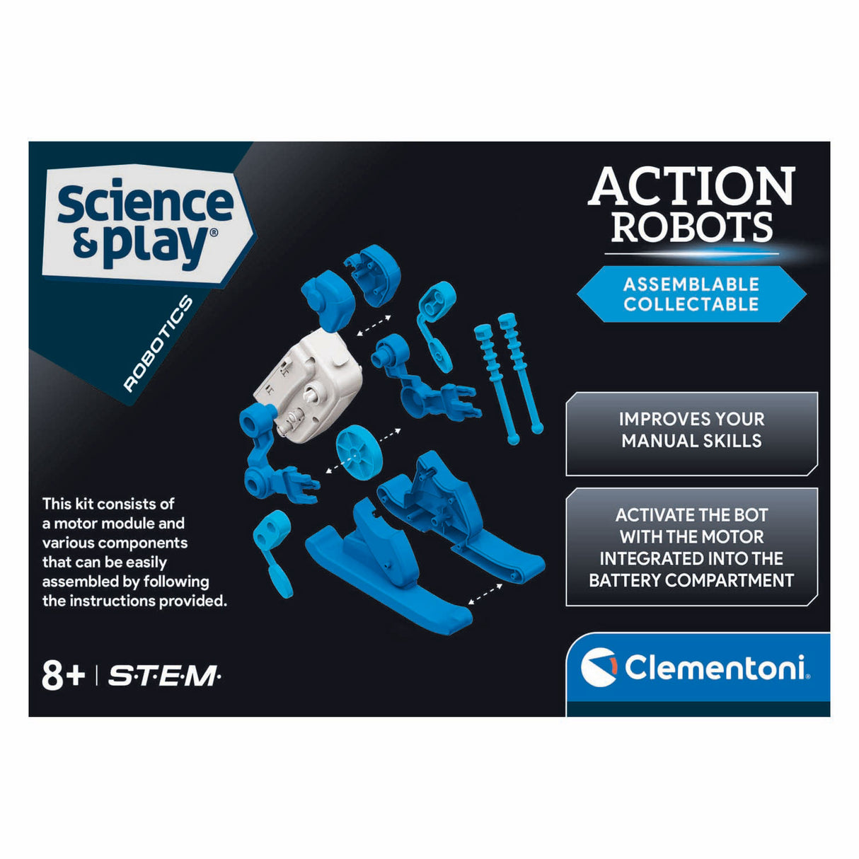 Clementoni Science Game Action Robots - Skidåkare