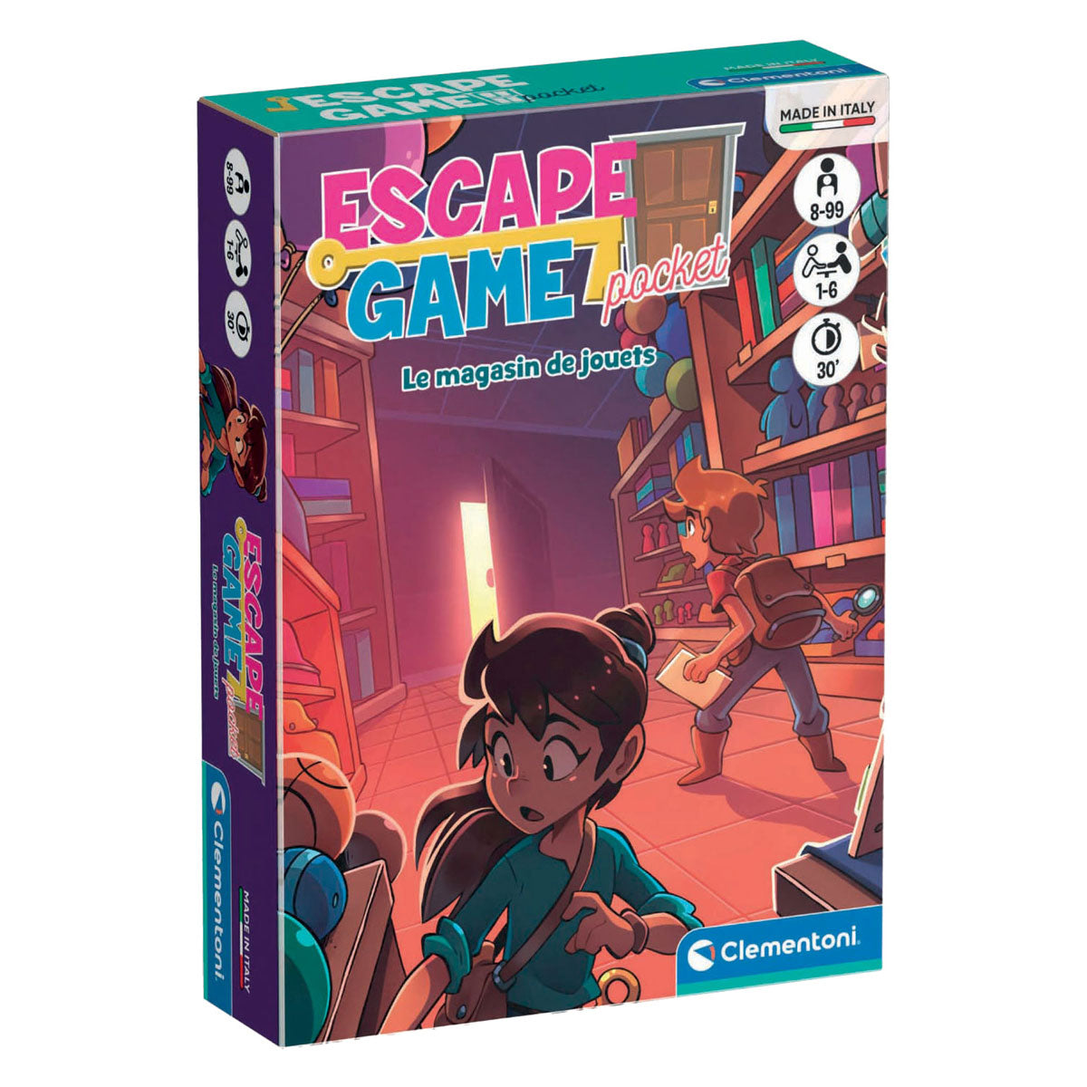 Clementoni escape game pocket le magasin de jouets (franstalig)