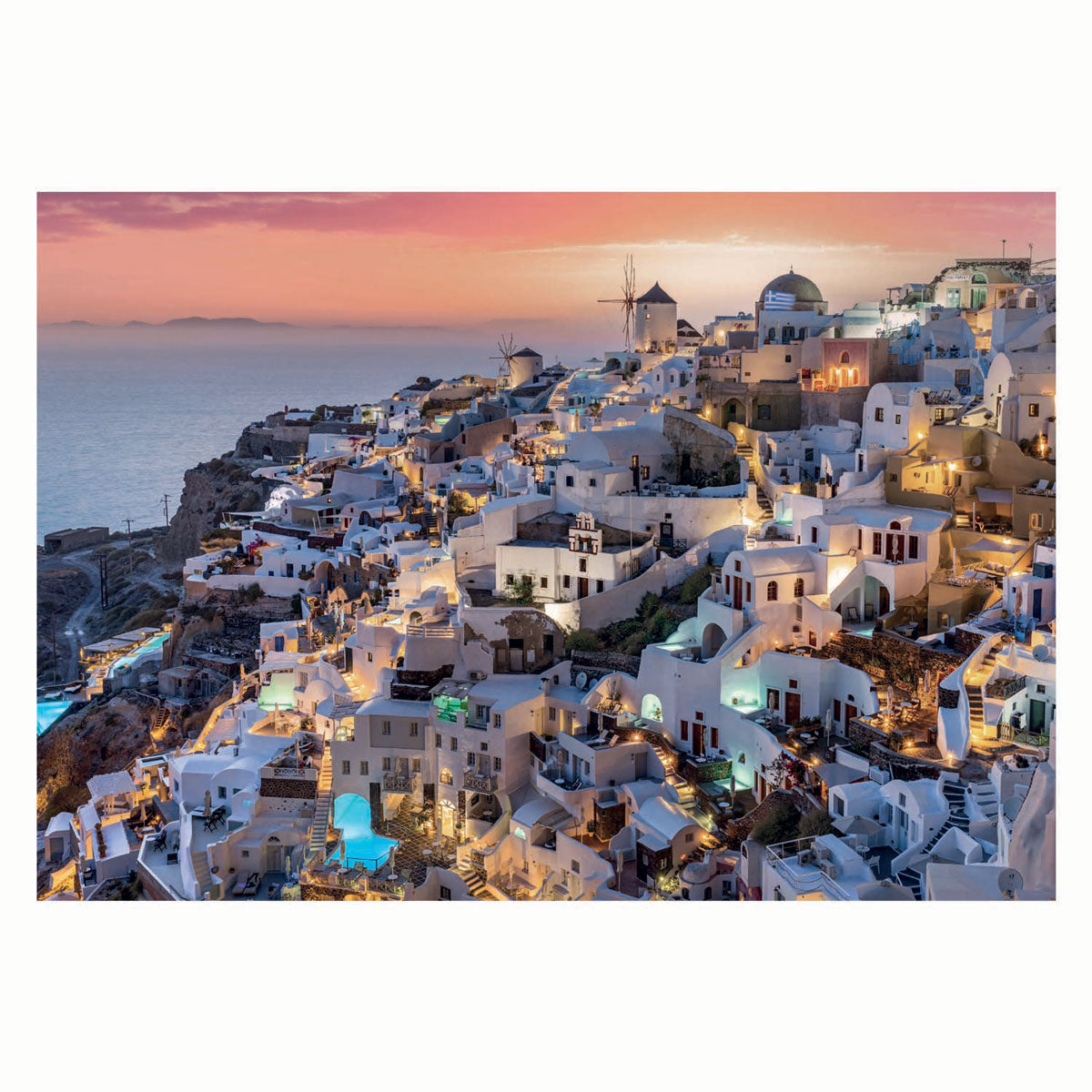 Clementoni Jigsaw Puzzle Shades of Santorini, 1000st.