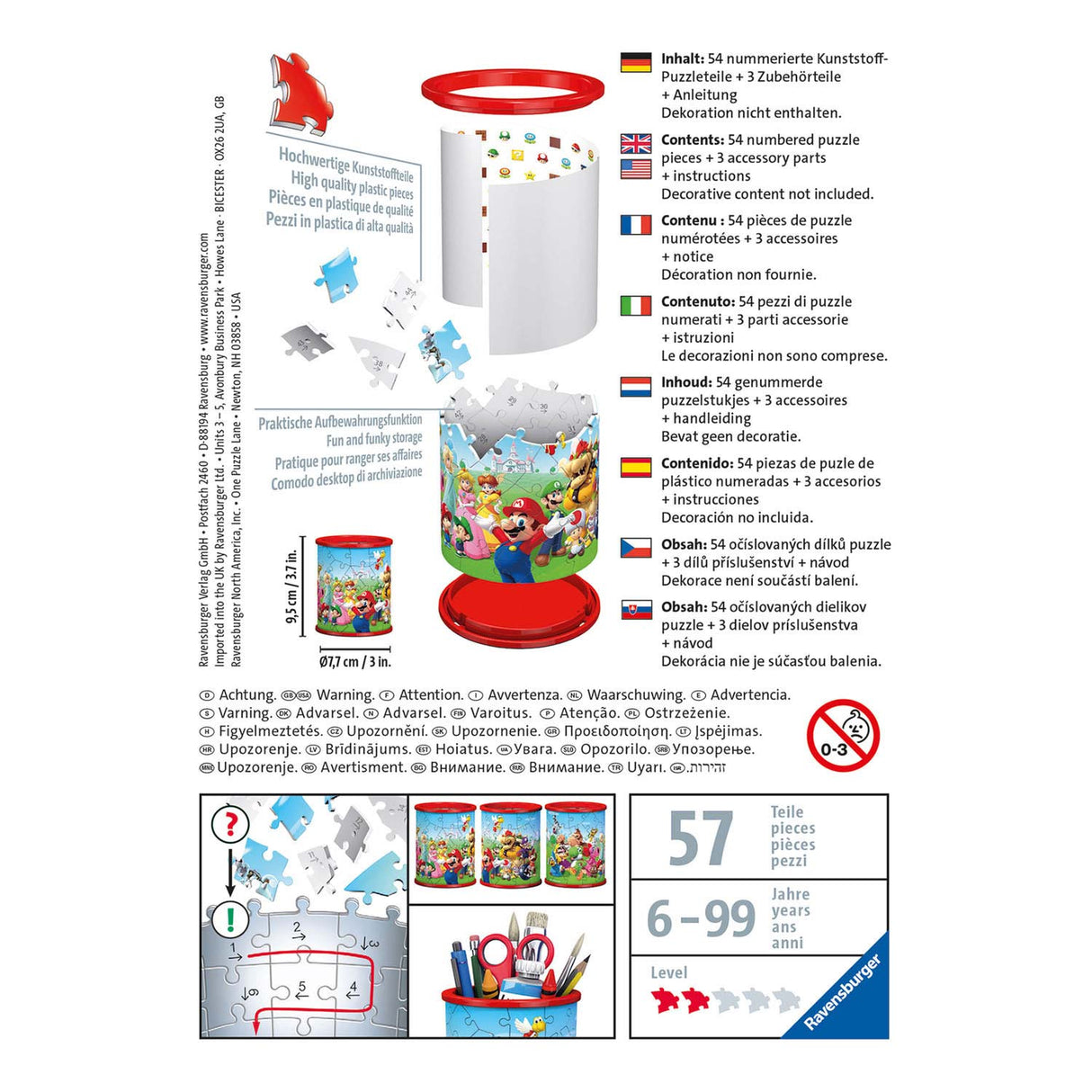 Ravensburger 3d Puzzle Penbak Super Mario