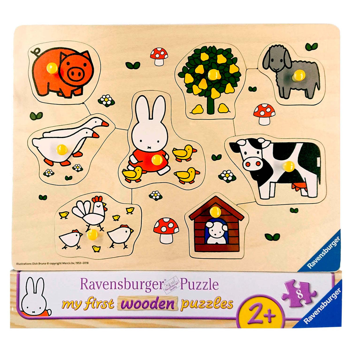 Ravensburger Noppen puzzle on the farm 8st.