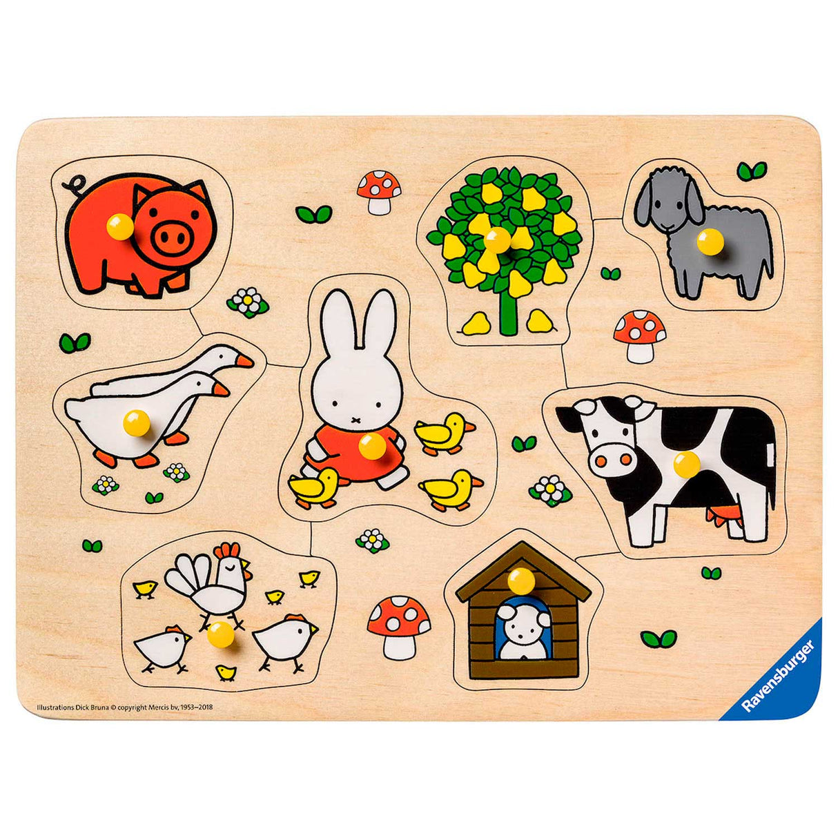 Ravensburger Noppen puzzle on the farm 8st.