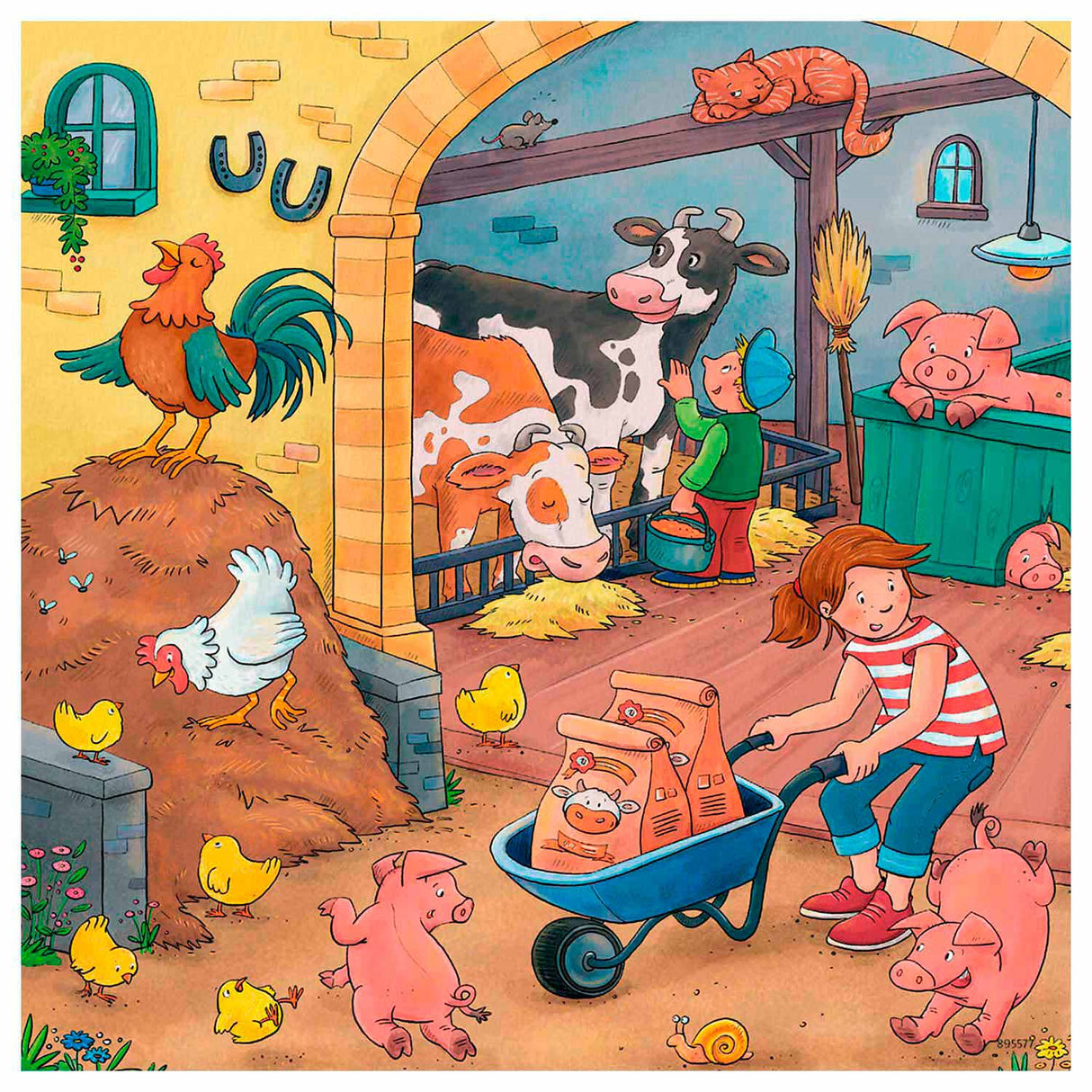 Ravensburger - On the farm 3x49st.