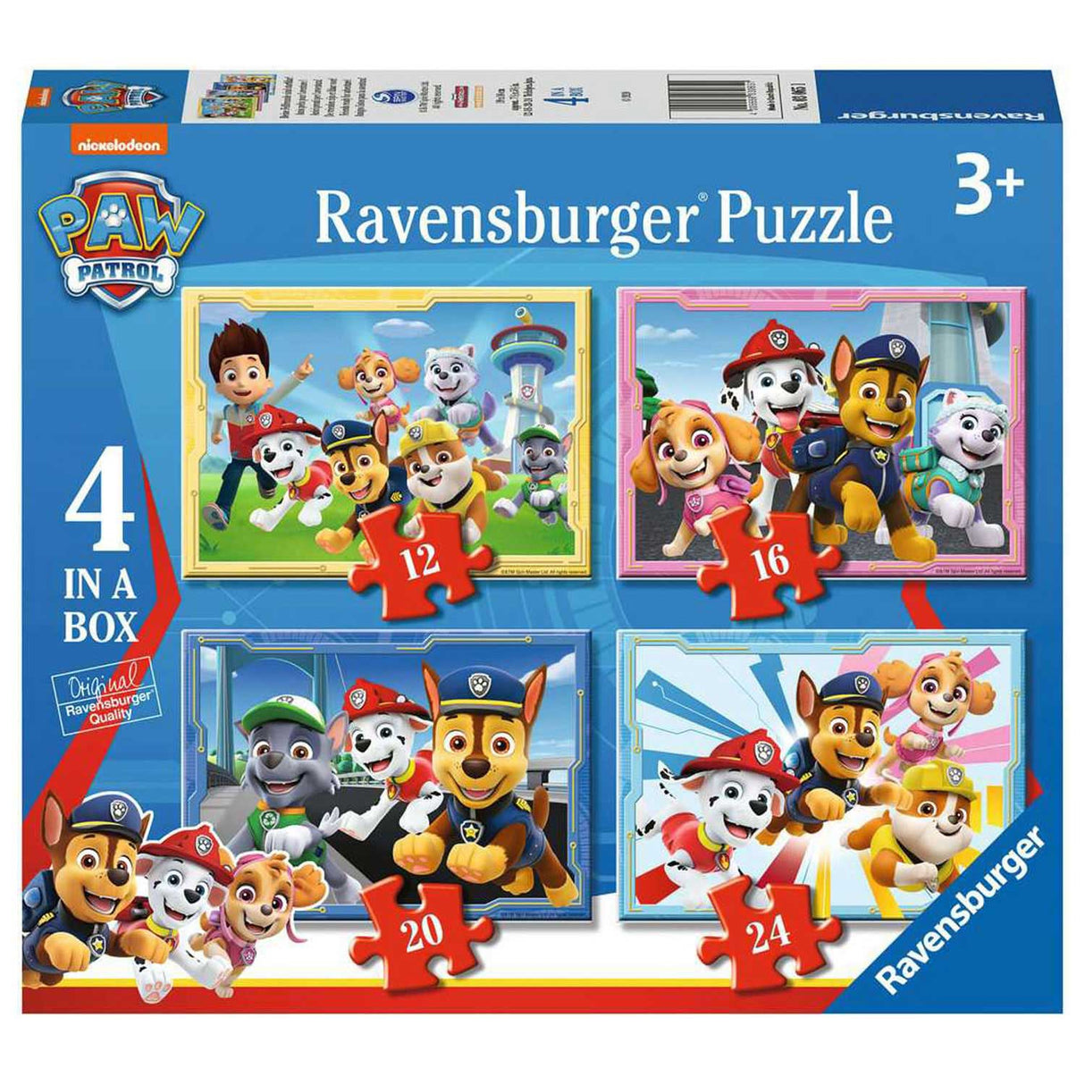 RAVENSBURGER - PAW patruljne uganke 4in1