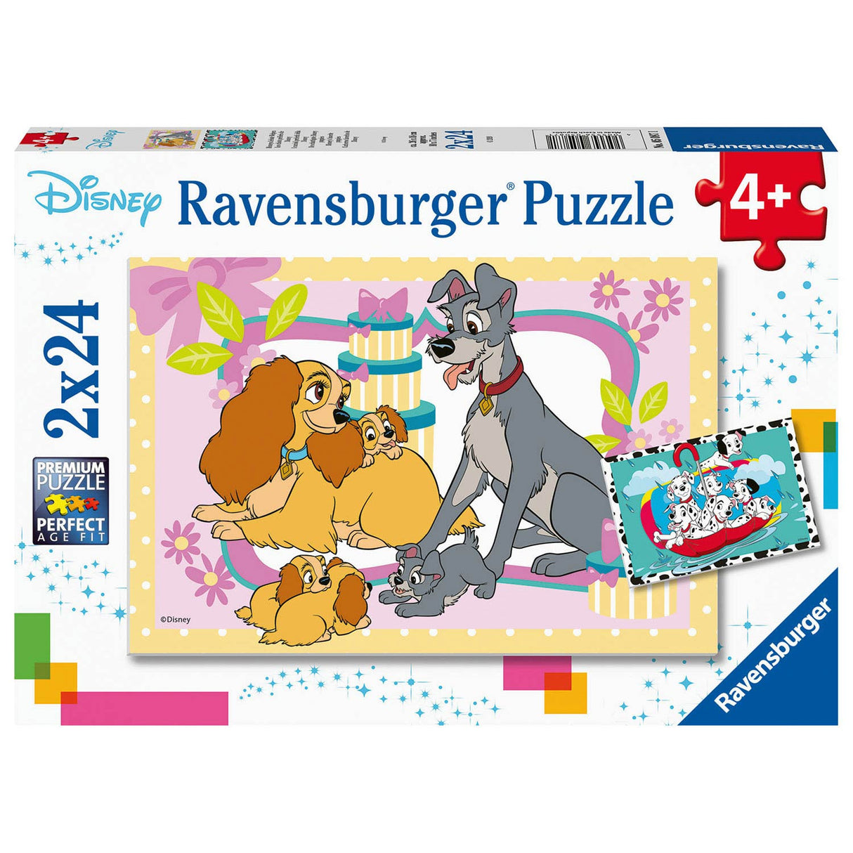 Ravensburger - De søde hvalpe 2x24 stykker