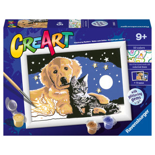 Ravensburger Creart Painting on song Dog and Poes Glitter