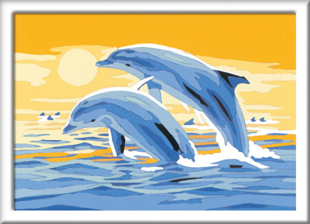 Ravensburger Crerecal malarstwo na delfinach skokowych