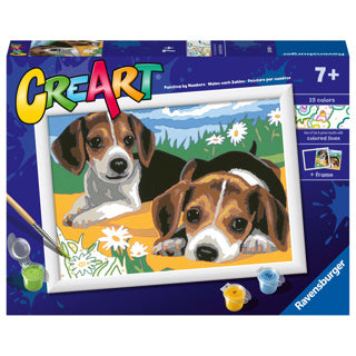 Ravensburger Creart Painting on Number Beagle Puppies