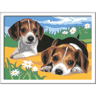Ravensburger Creart Painting on Number Beagle Puppies