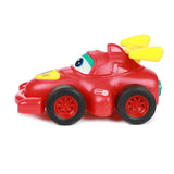 Kreslené automatické závodní auto