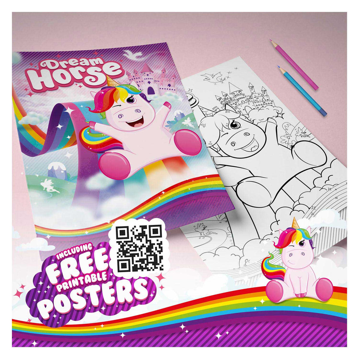 Dream Horse unicorn shielding gun with foam balls