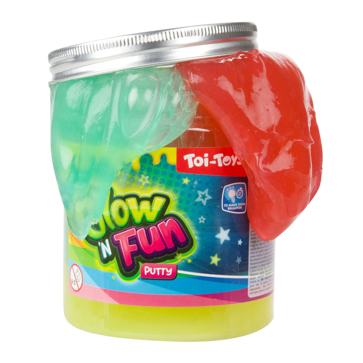 TOI TOYS GLOW N Fun Glow in the Dark Putty XL en Pot