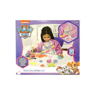 Paw patrol finger paint set with apron pink