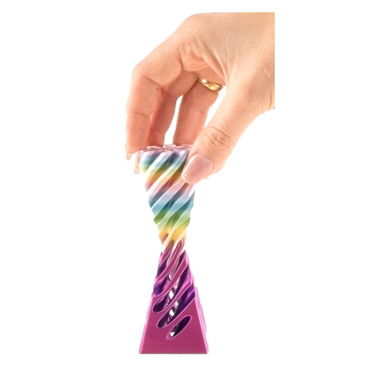 Jono toys magische 3d fidget toren pyramide groot