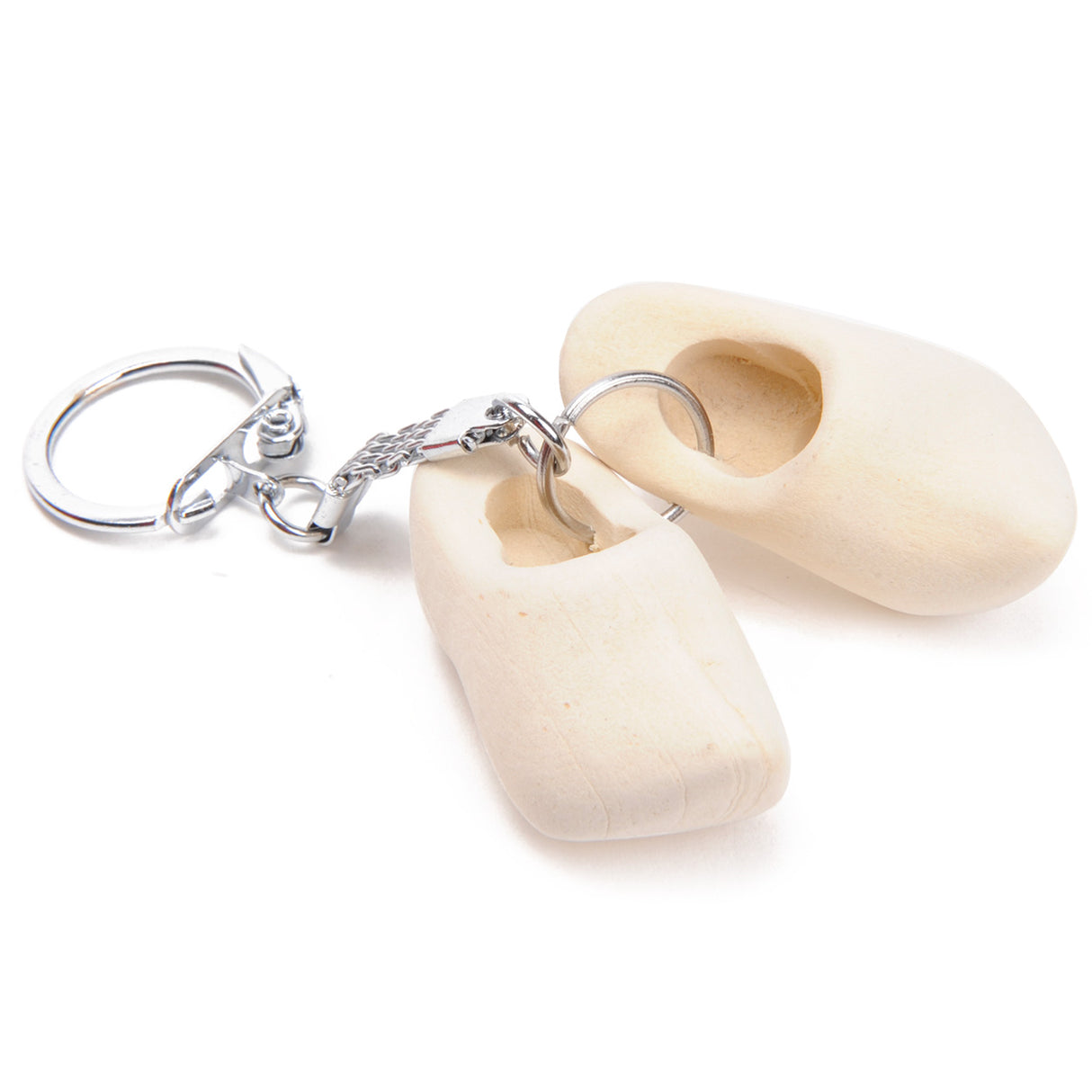 Playwood key ring wooden clogs