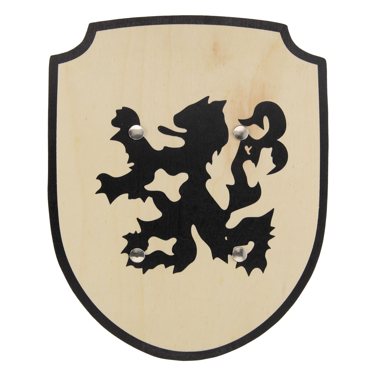 Leone Shield in legno Playwood con manico in tessuto