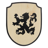 Leone Shield in legno Playwood con manico in tessuto