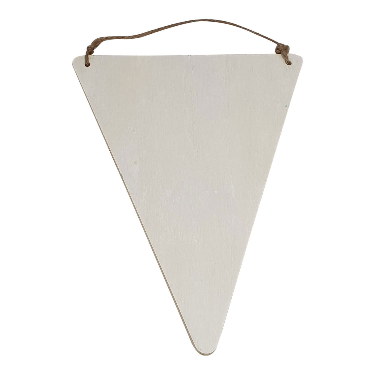 Triangle de drapeau en bois avec pendentif, 19,5x15cm