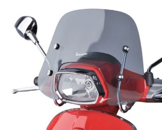 Piaggio Windshield Sprint from BJ.2014 Smoke layer 34cm original including mounting materials