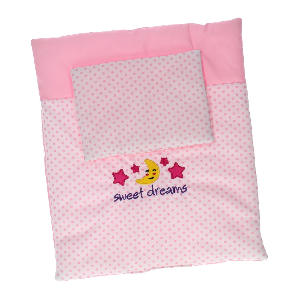 Baby Rose Doll Deken And Cushion Set