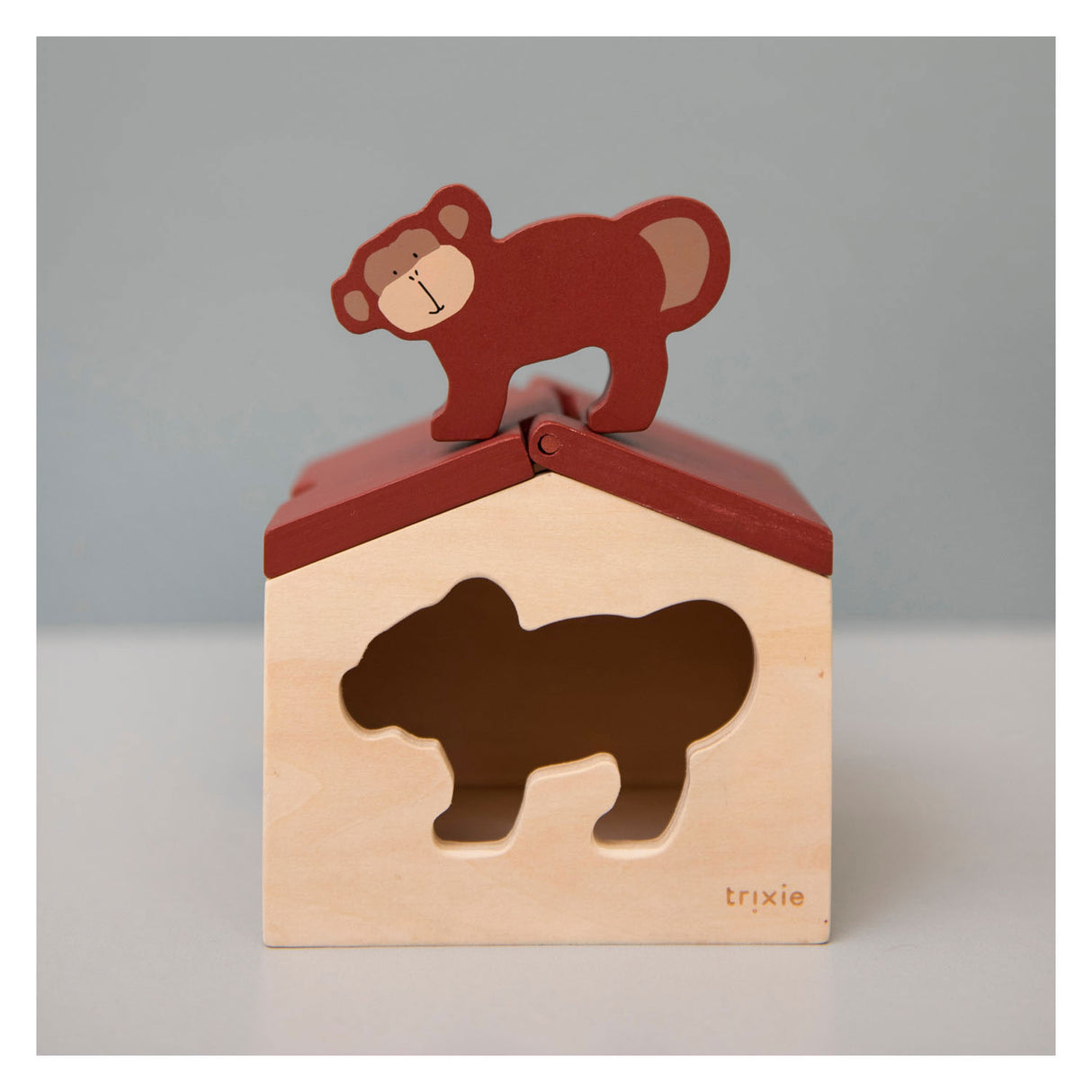 Trixie wooden house with blocks Mr. Monkey