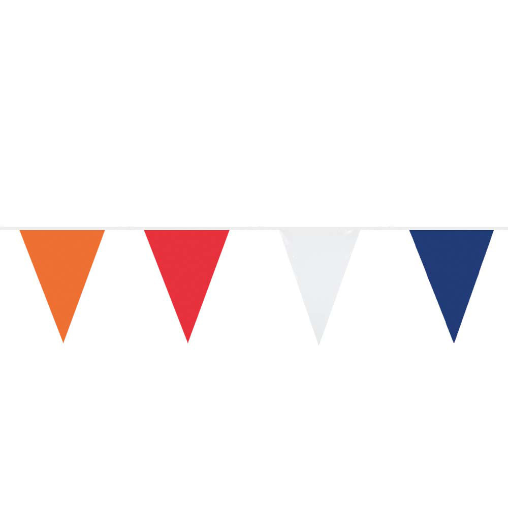 Flag line orange red white blue, 10mtr.